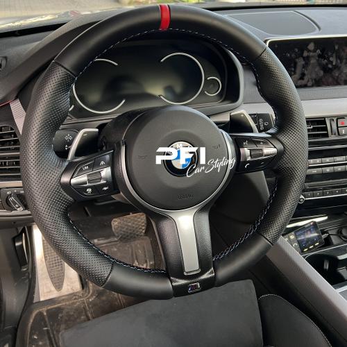 obszycie kierownicy w BMW X5 F15 PFI car styling