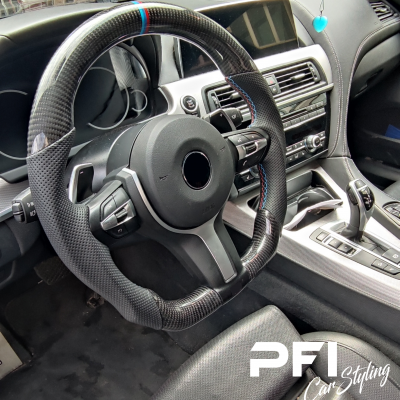 PFI car styling modyfikacja i obszycie kierownicy w BMW 6