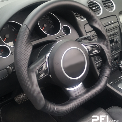 Tuning obszycie kierownicy w Audi A4 B7 cabrio PFI car styling
