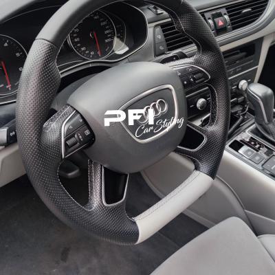 tuning obszycie kierownicy w Audi A6 C7 PFI car styling