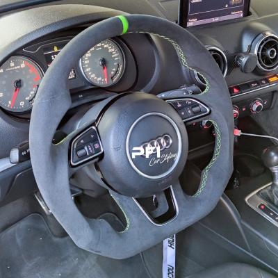 PFI car styling tuning z obszyciem Alcantara kierownicy w Audi A3 8V